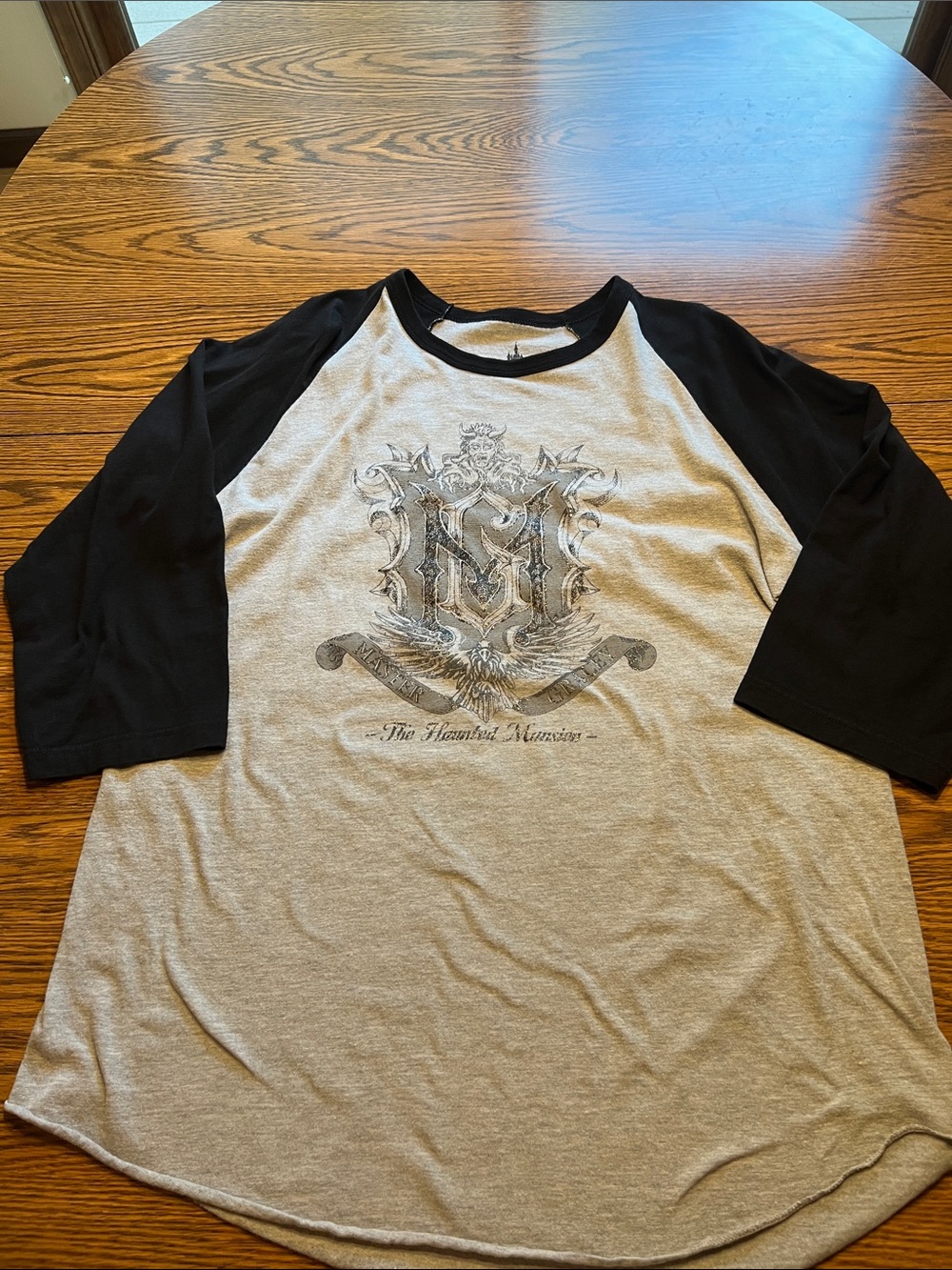 Disney The Haunted Mansion 3/4 sleeve Tee Shirt